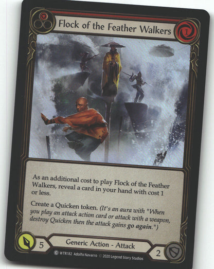 Flock of the Feather Walkers (Red) | Lightly Played / English / 1st Edition Rainbow Foil