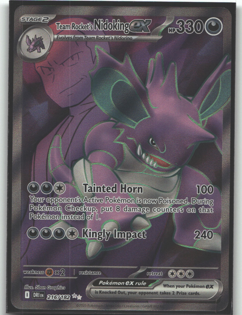 Team Rocket's Nidoking ex - 216/182