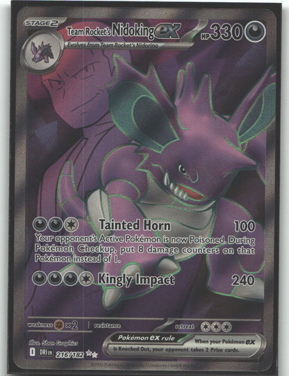 Team Rocket's Nidoking ex - 216/182