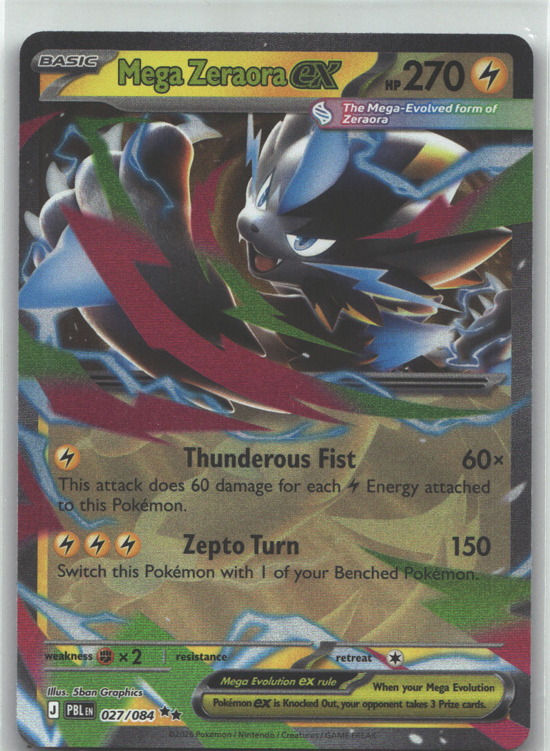 Mega Zeraora ex - 027/084 | Near Mint / English / Holofoil