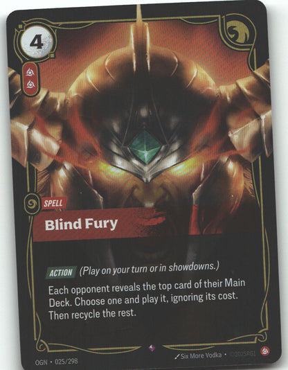 Blind Fury | Near Mint / English / Foil