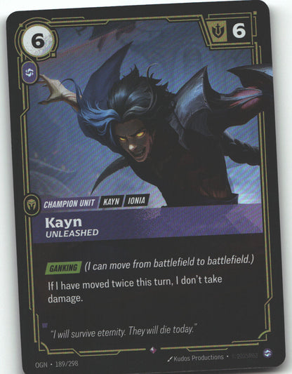 Kayn, Unleashed | Near Mint / English / Foil