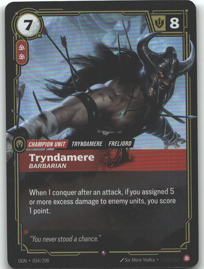 Tryndamere, Barbarian | Near Mint / English / Foil