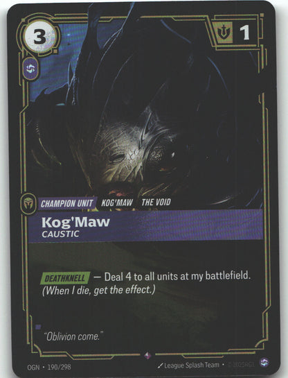 Kog'Maw, Caustic | Near Mint / English / Foil