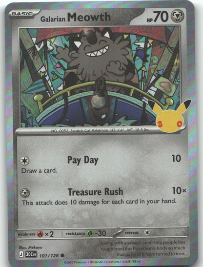 Galarian Meowth - 101/128
