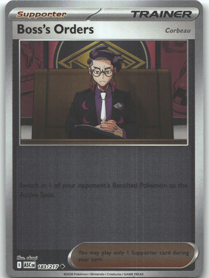 Boss's Orders [Corbeau] - 183/217 | Near Mint / English / Reverse Holofoil