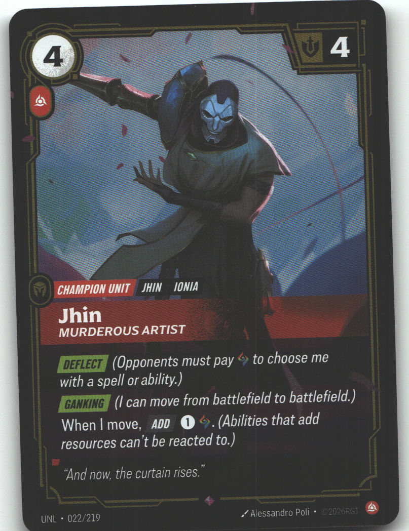 Jhin, Murderous Artist | Near Mint / English / Foil