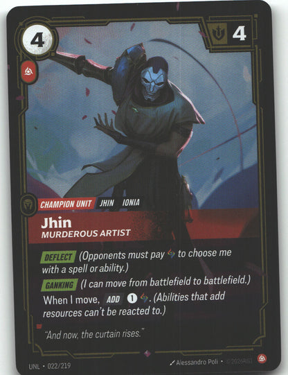 Jhin, Murderous Artist | Near Mint / English / Foil