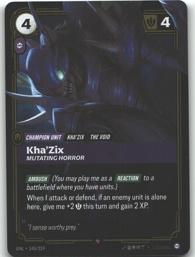 Kha'Zix, Mutating Horror | Near Mint / English / Foil