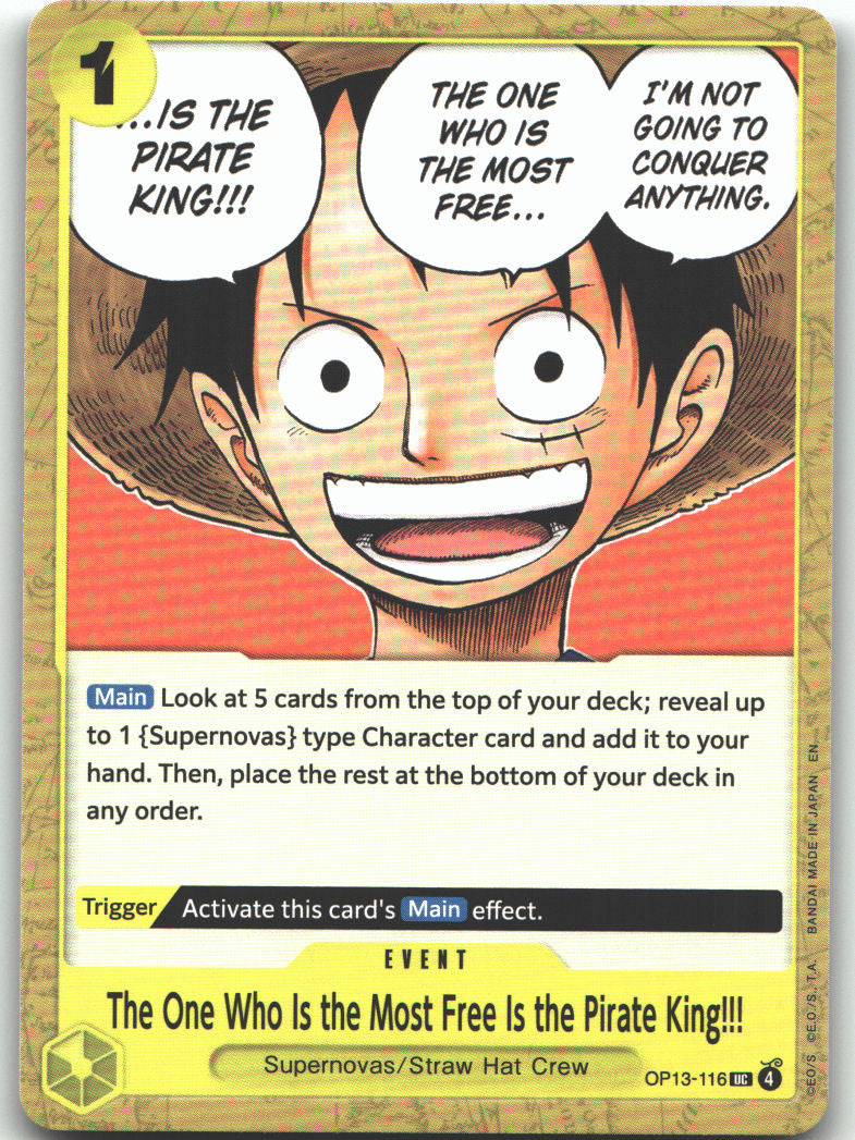 The One Who Is the Most Free Is the Pirate King!!!
