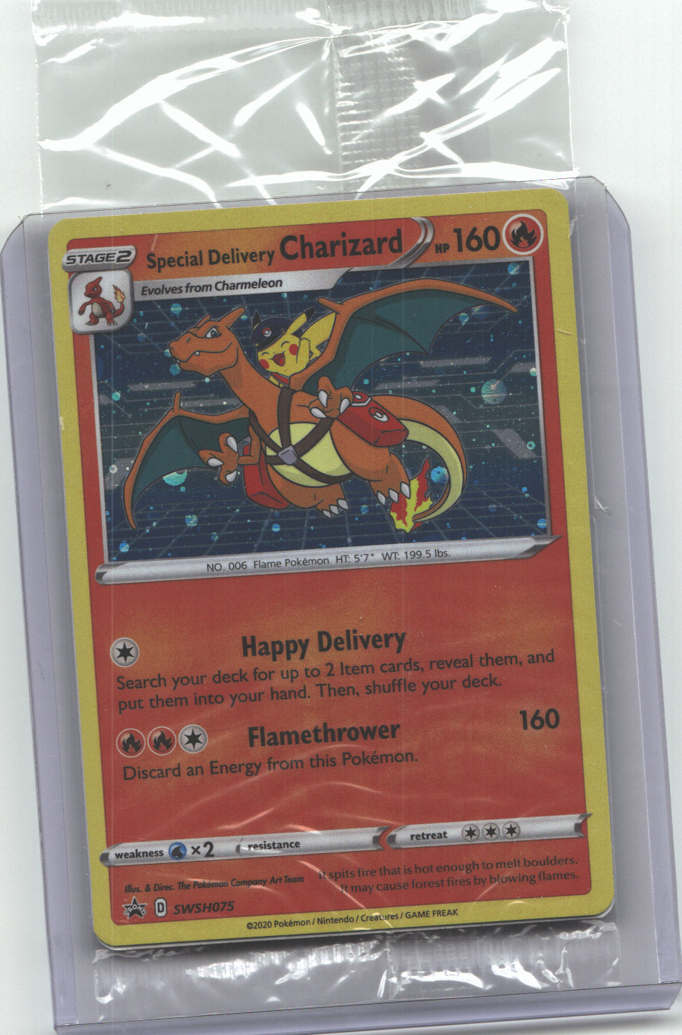 Special Delivery Charizard - SWSH075 | Near Mint / English / Holofoil