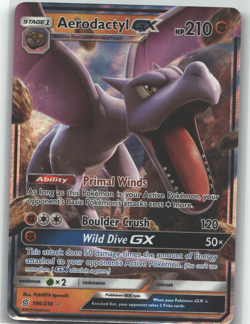 Aerodactyl GX | Near Mint / English / Holofoil