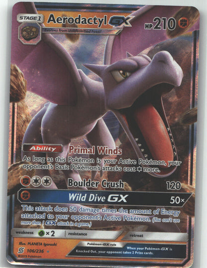 Aerodactyl GX | Near Mint / English / Holofoil