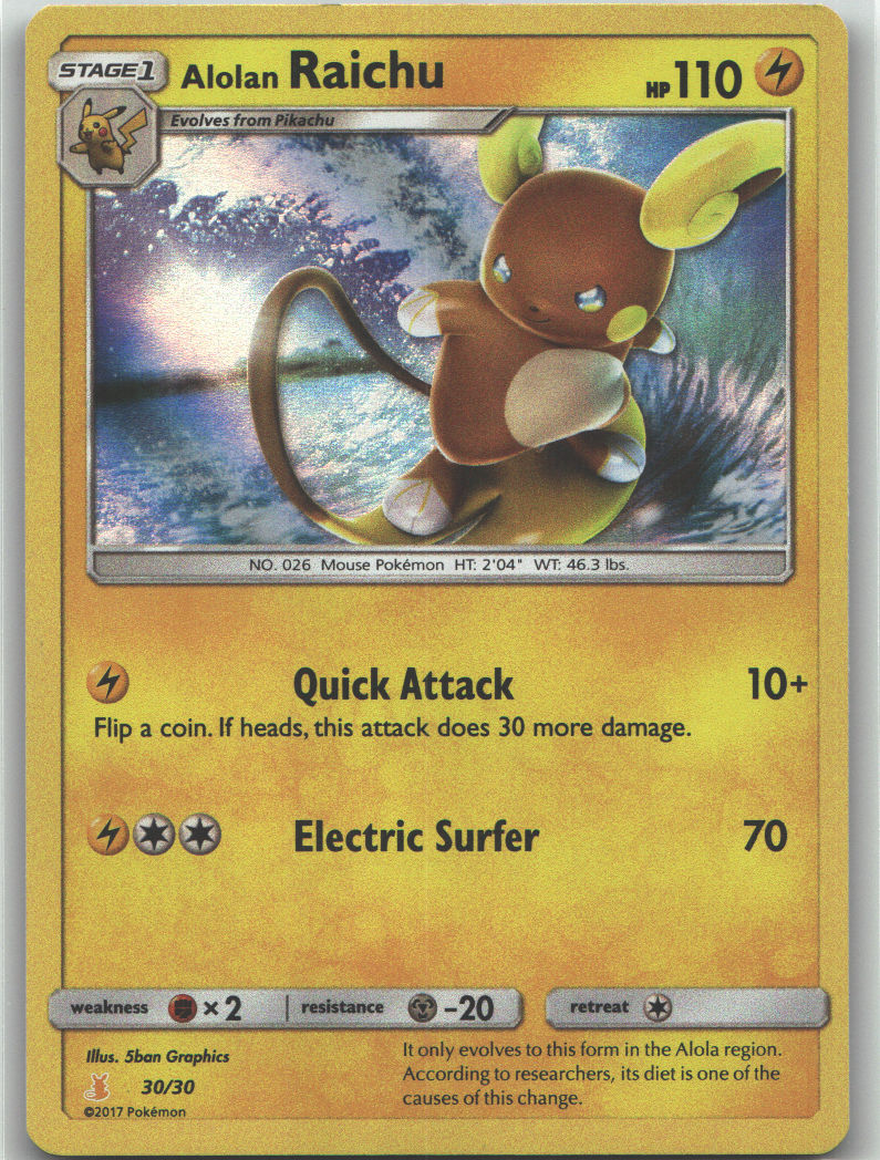 Alolan Raichu (#30 Holofoil)