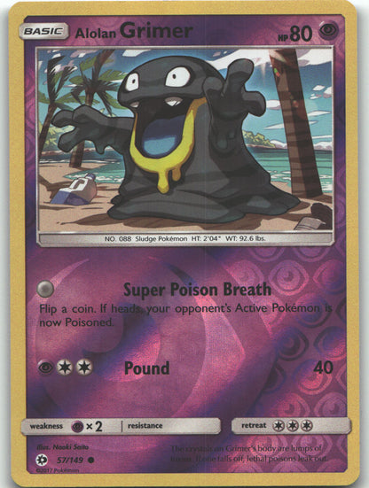 Alolan Grimer | Lightly Played / English / Reverse Holofoil
