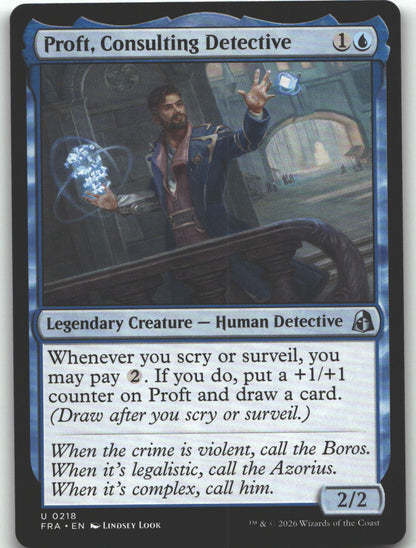 Proft, Consulting Detective