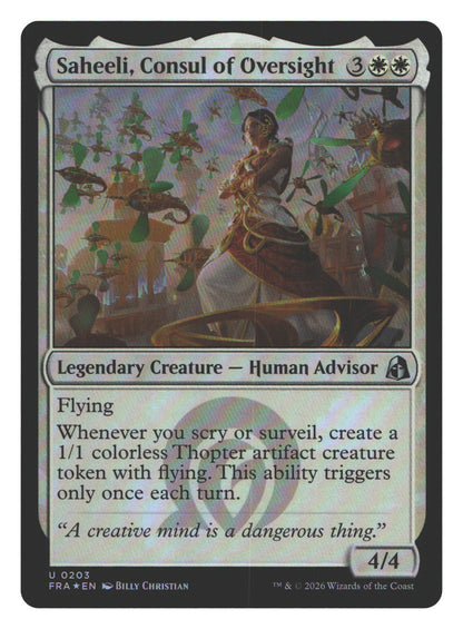 Saheeli, Consul of Oversight