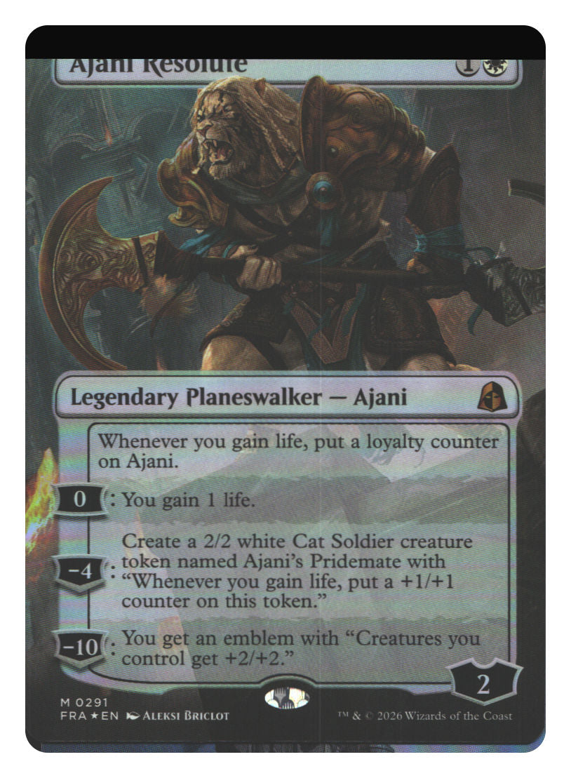 Ajani Resolute (Borderless)