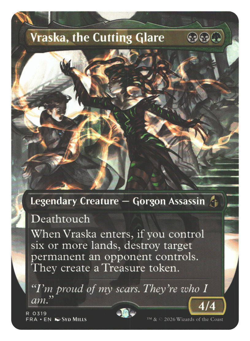 Vraska, the Cutting Glare (Borderless)