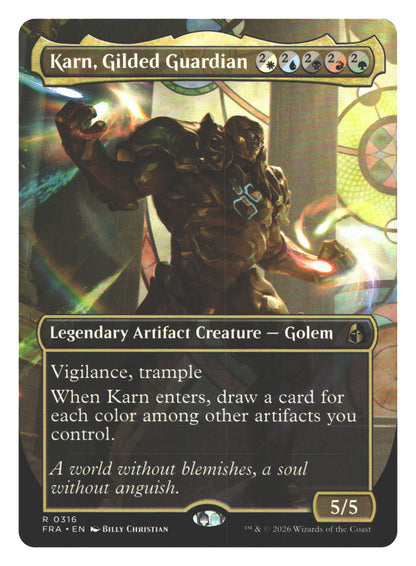 Karn, Gilded Guardian (Borderless)