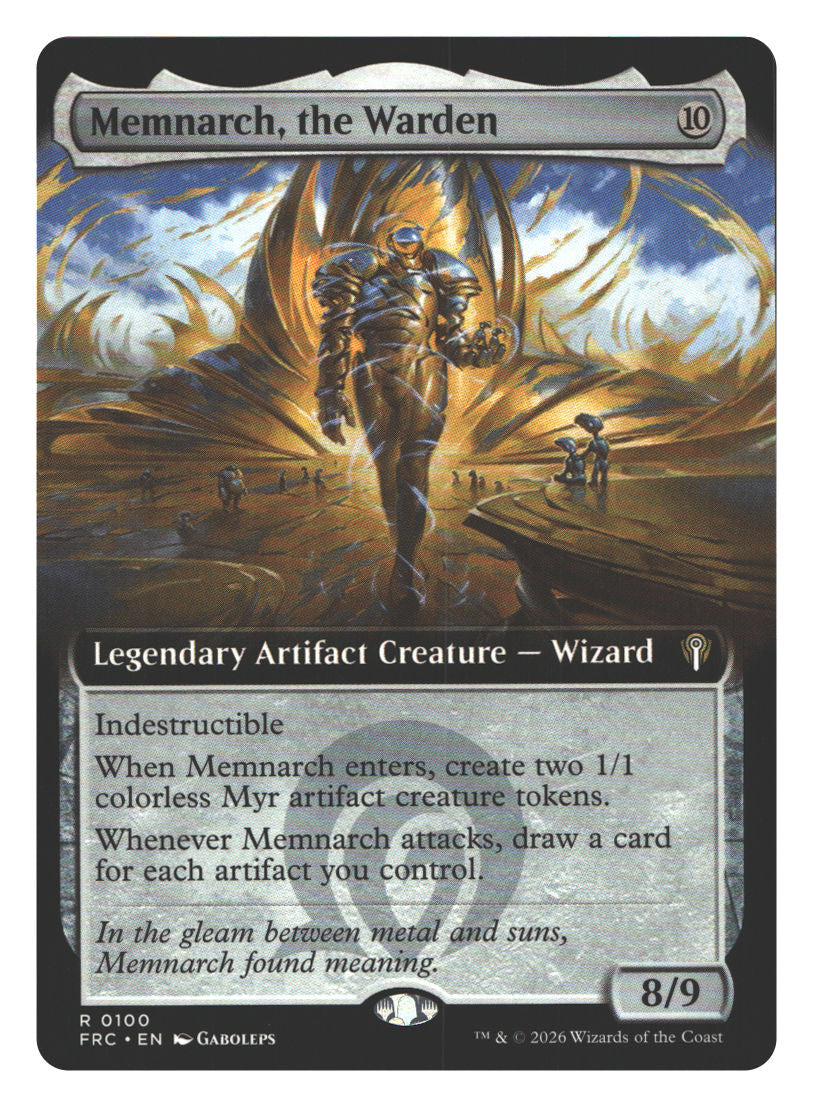 Memnarch, the Warden (Extended Art)