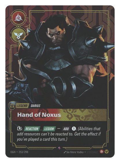 Darius, Hand of Noxus | Moderately Played / English / Foil