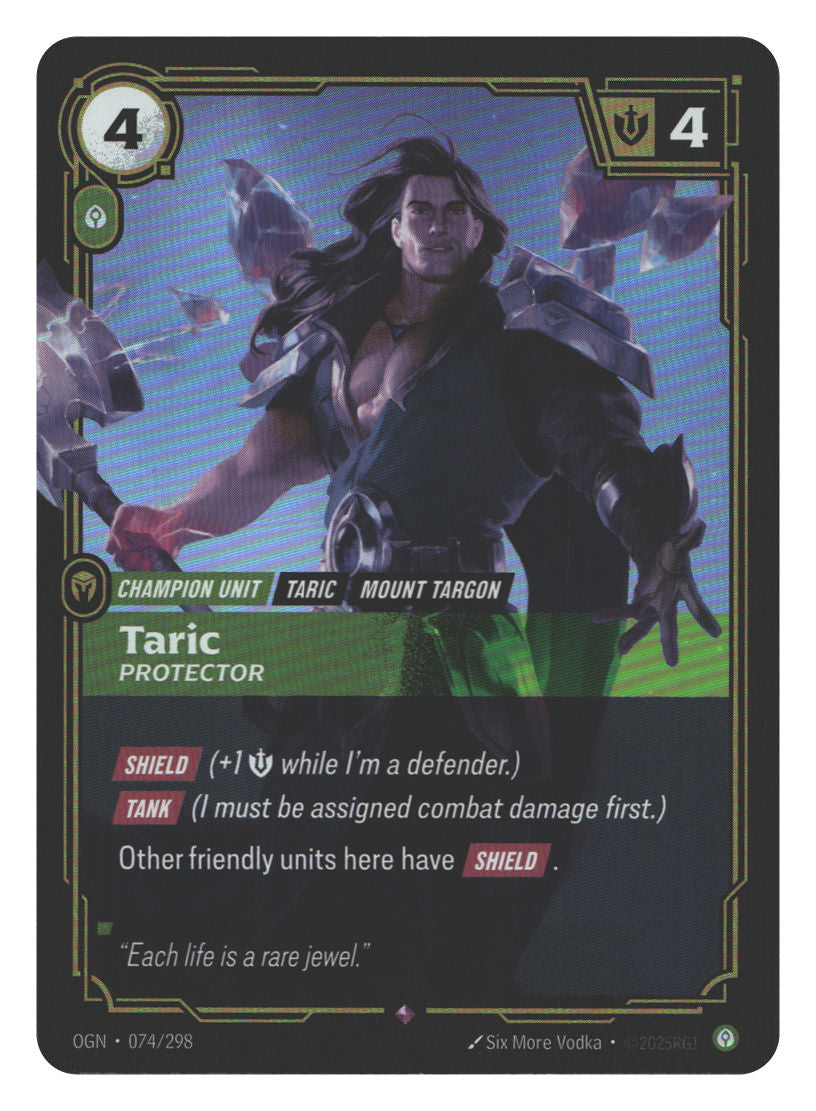 Taric, Protector | Moderately Played / English / Foil