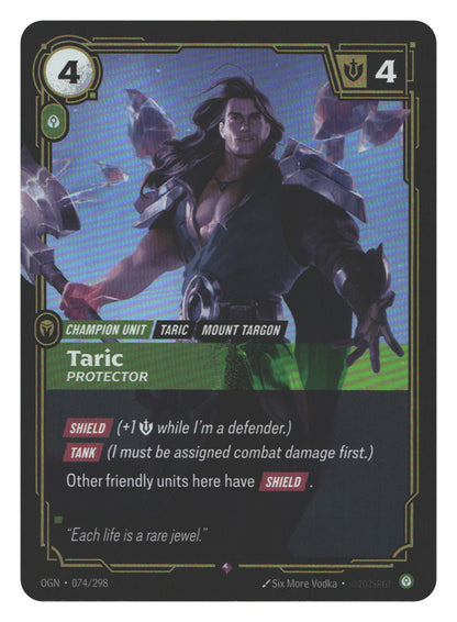 Taric, Protector | Moderately Played / English / Foil