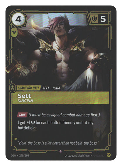 Sett, Kingpin | Moderately Played / English / Foil
