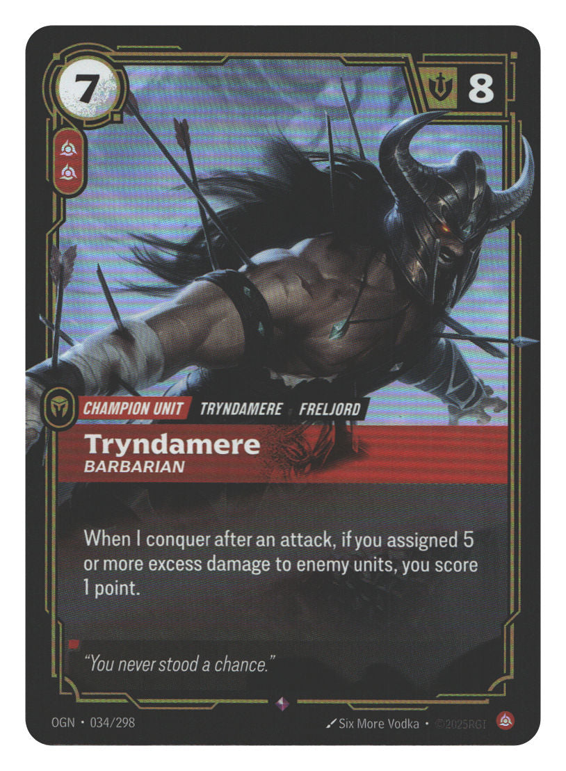 Tryndamere, Barbarian | Moderately Played / English / Foil