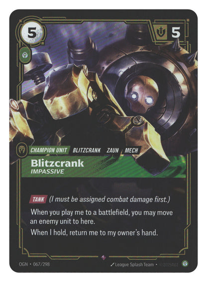 Blitzcrank, Impassive