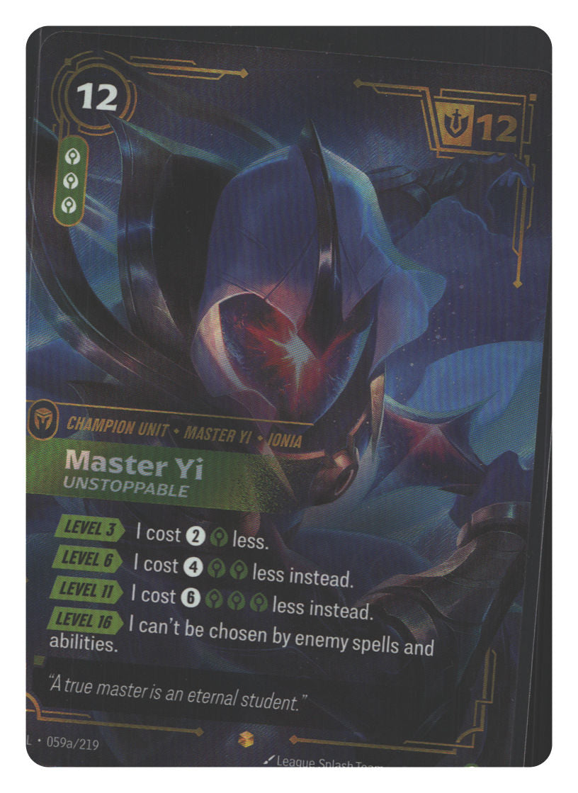 Master Yi, Unstoppable (Alternate Art)