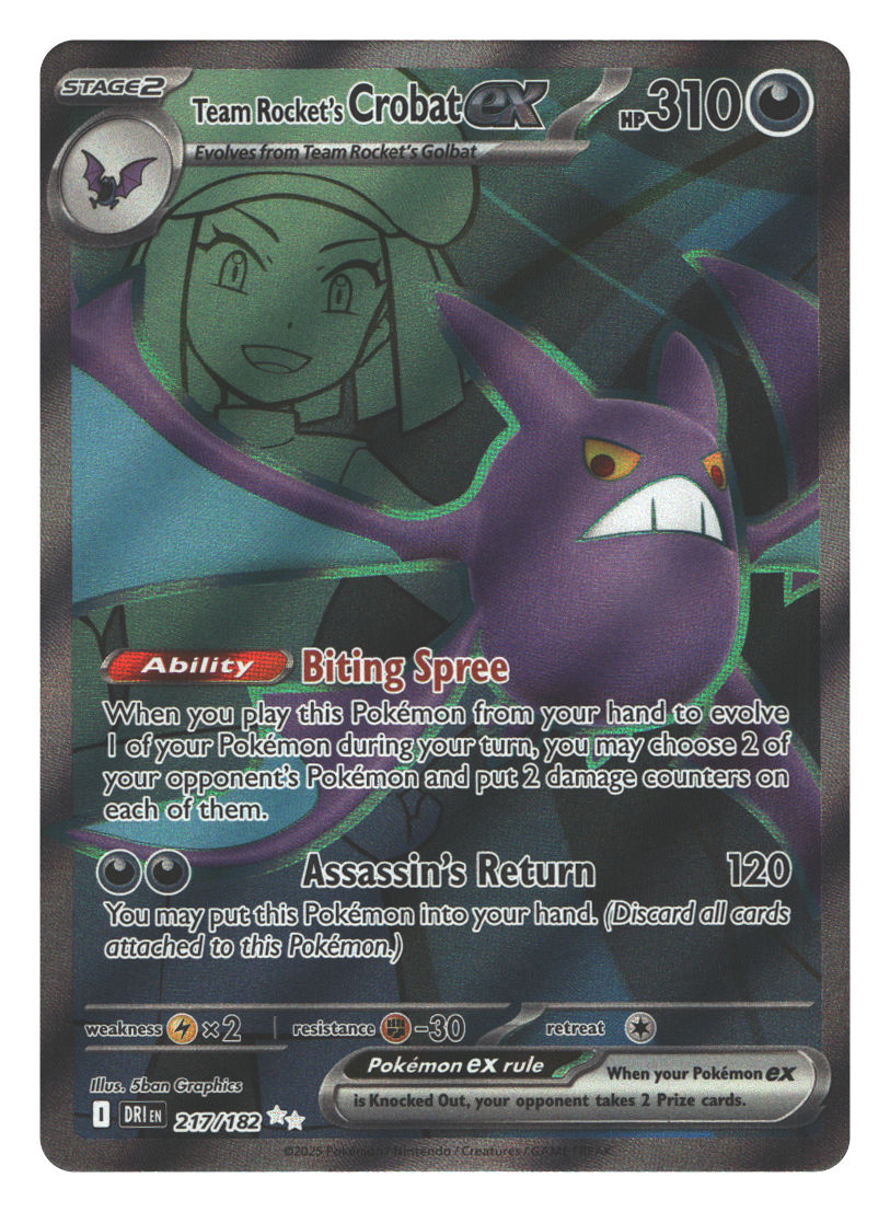 Team Rocket's Crobat ex - 217/182