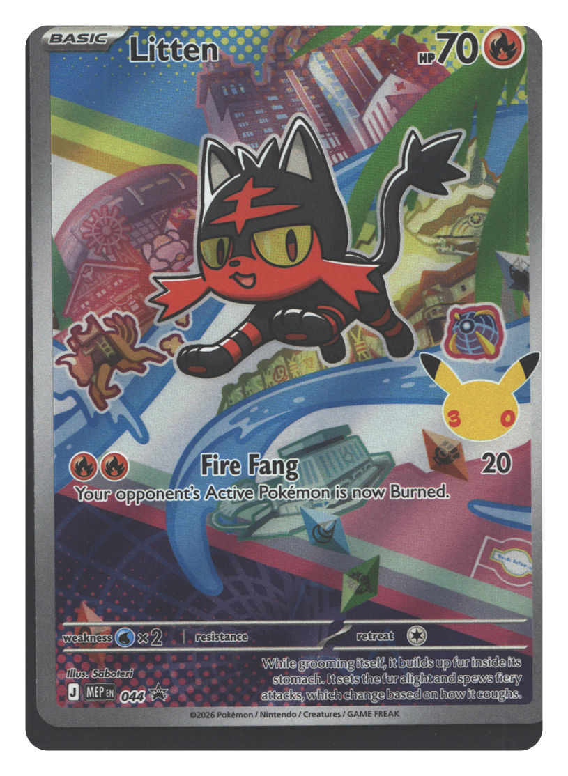 Litten - 044 | Near Mint / English / Holofoil