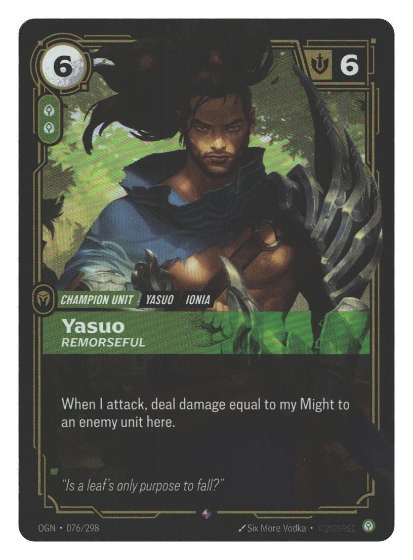 Yasuo, Remorseful | Near Mint / English / Foil