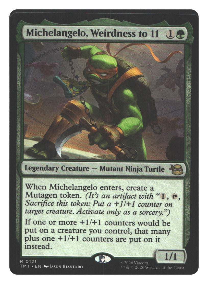 Michelangelo, Weirdness to 11