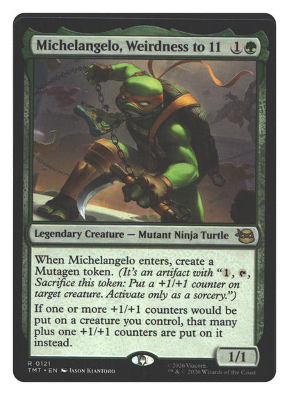 Michelangelo, Weirdness to 11