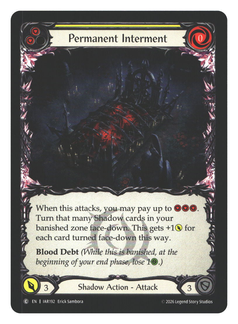 Permanent Interment (Yellow) | Near Mint / English / Normal