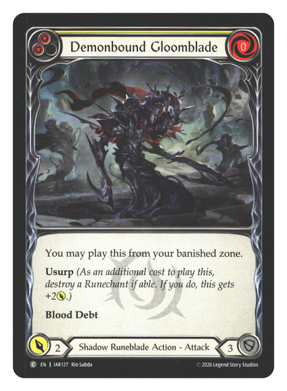 Demonbound Gloomblade (Yellow) | Near Mint / English / Normal