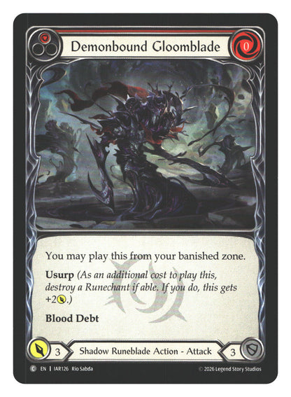 Demonbound Gloomblade (Red) | Near Mint / English / Normal