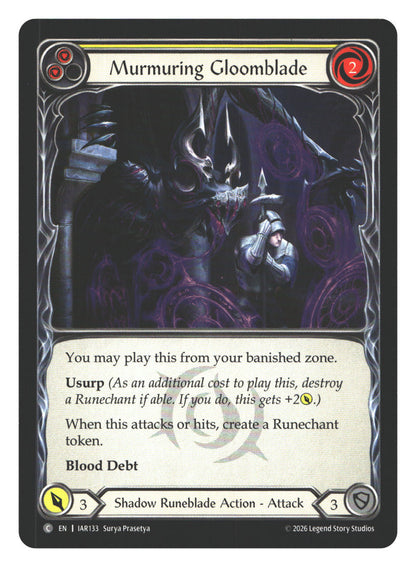 Murmuring Gloomblade (Yellow) | Near Mint / English / Normal