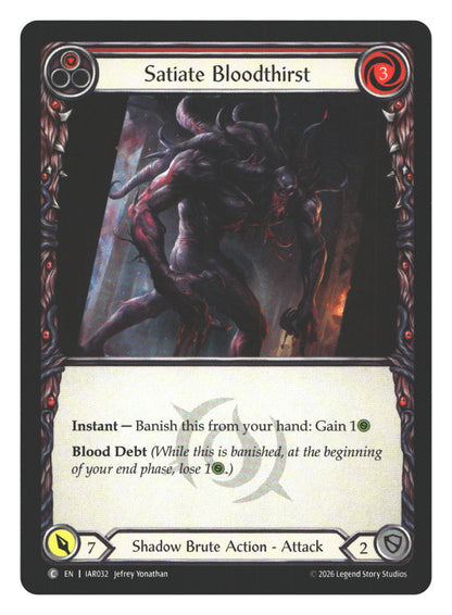 Satiate Bloodthirst (Red) | Near Mint / English / Normal