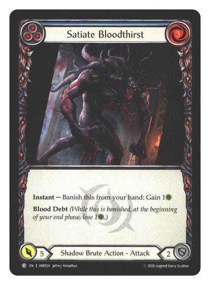 Satiate Bloodthirst (Blue) | Near Mint / English / Normal