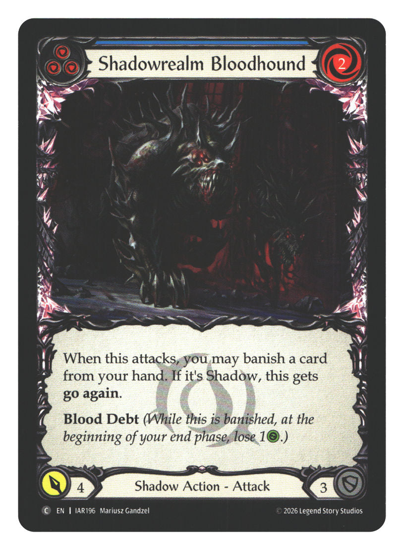 Shadowrealm Bloodhound (Blue) | Near Mint / English / Normal