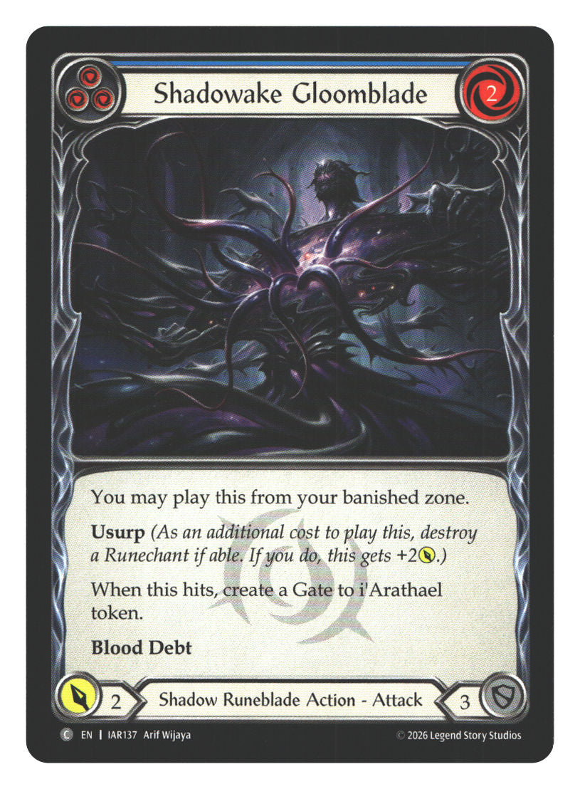 Shadowake Gloomblade (Blue) | Near Mint / English / Normal