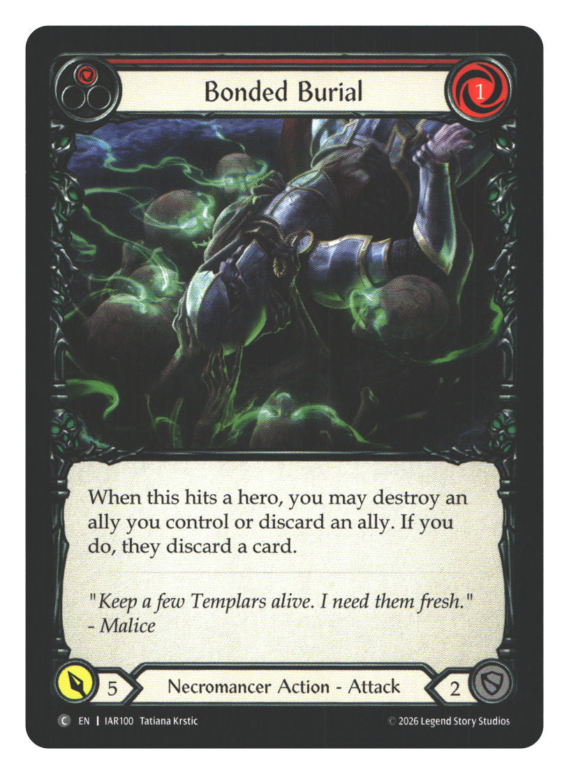 Bonded Burial (Red) | Near Mint / English / Normal
