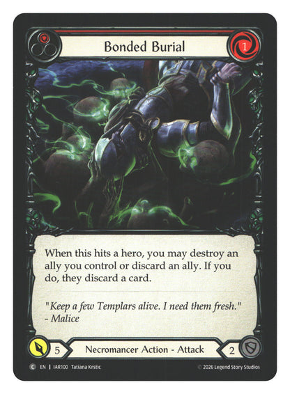 Bonded Burial (Red) | Near Mint / English / Normal
