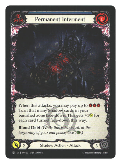 Permanent Interment (Blue) | Near Mint / English / Normal