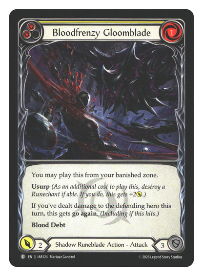 Bloodfrenzy Gloomblade (Yellow) | Near Mint / English / Normal