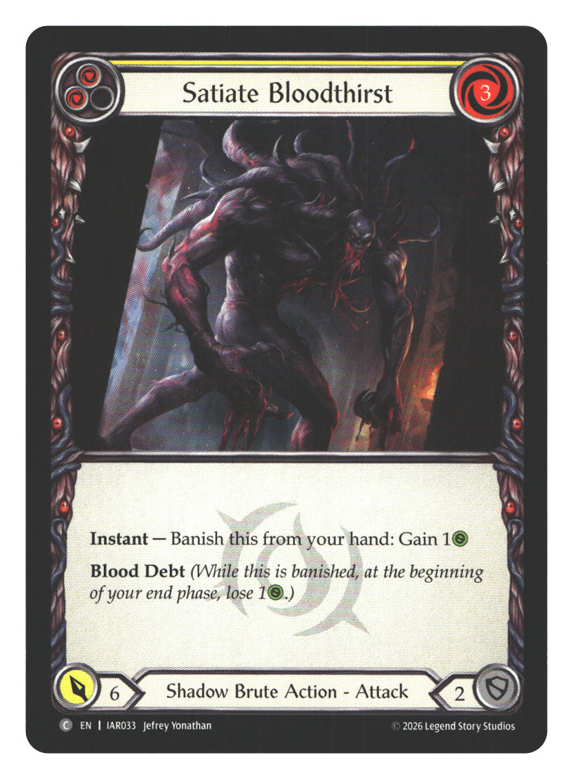 Satiate Bloodthirst (Yellow)